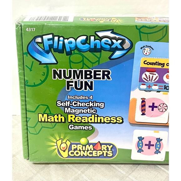 FlipChex Number Fun self checking magnetic Math Readiness games NEW K-2 - Picture 2 of 6